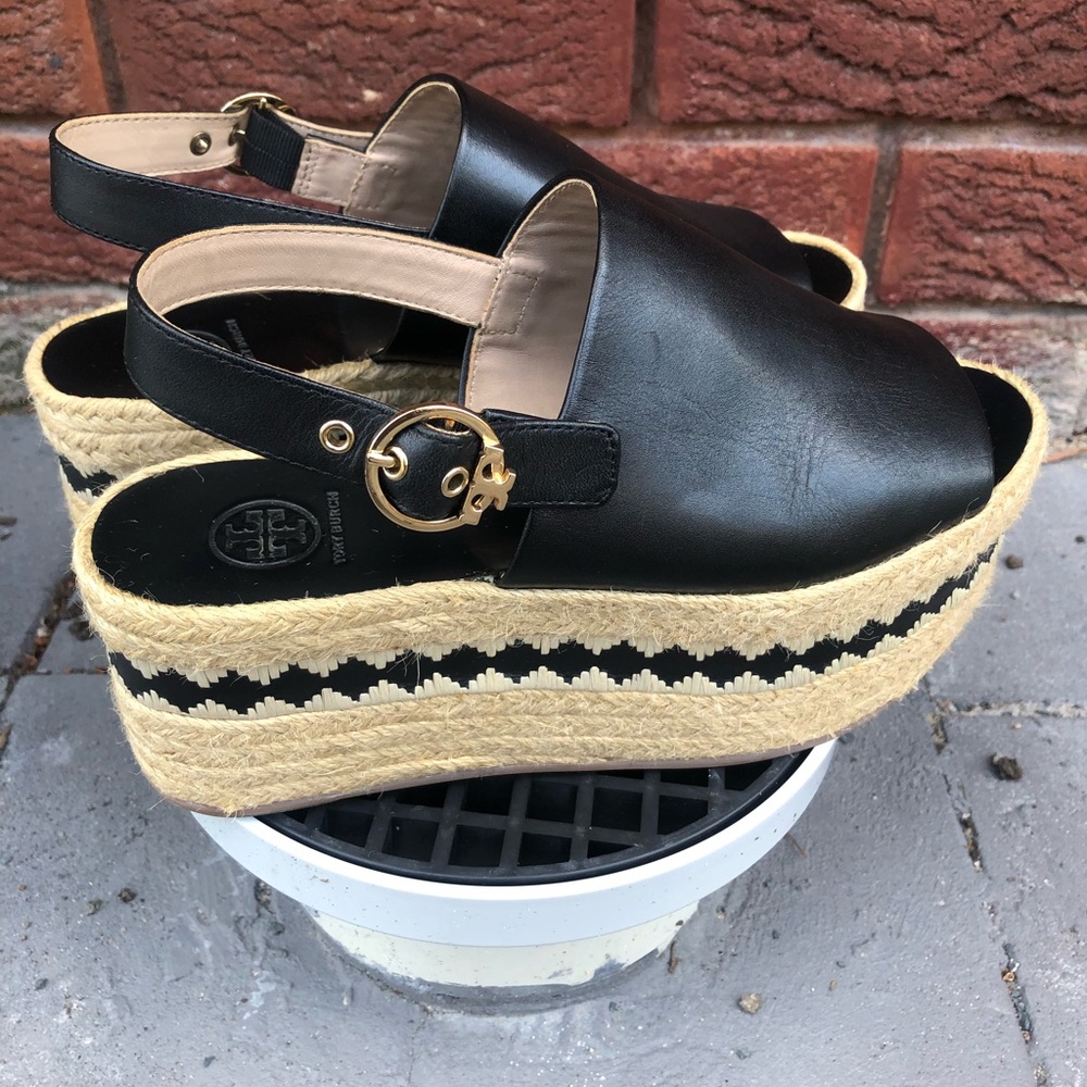 Tory Burch wedges summer sandals - Picture 1 of 11